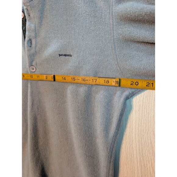 Vintage Patagonia Mens Small Gray Capilene Henley Fleece Pullover Made In USA - Picture 5 of 6